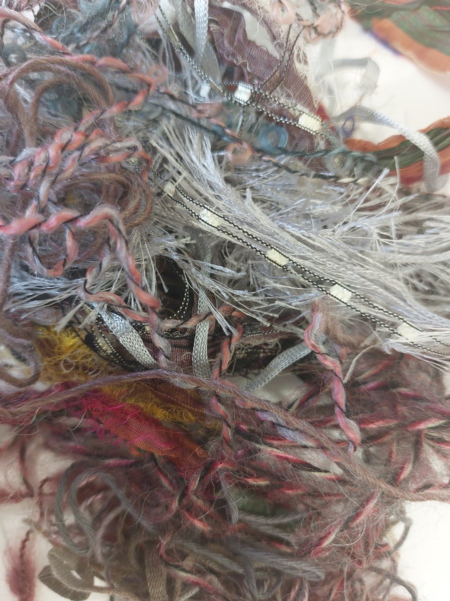 Pack of Yarns and Textured Threads Collage Embroidery