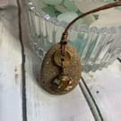 Pebble necklace withe Picture Jasper