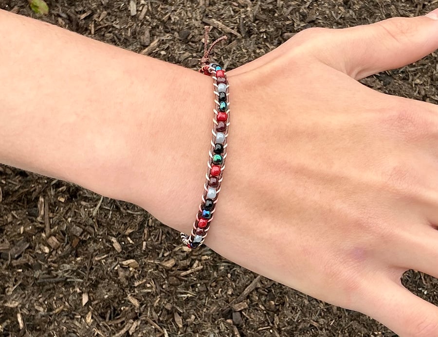 Friendship Bracelet. Dainty Seed Bead Bracelet. Beach Style. Boho Style Bracelet