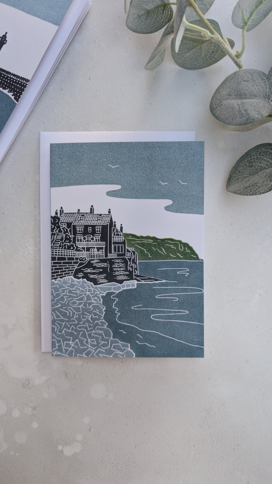 Robin Hood's Bay Greetings Card, Yorkshire Coast Note Card