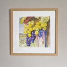 Vineyard Grapes fine art giclee print of original watercolour by Lea Murch
