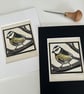 Lino Print - Blue Tit - Garden Bird - Original Print - Image 7