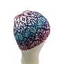 stranded hat with a colourful clouds pattern Norwegian beret,  pretty beret