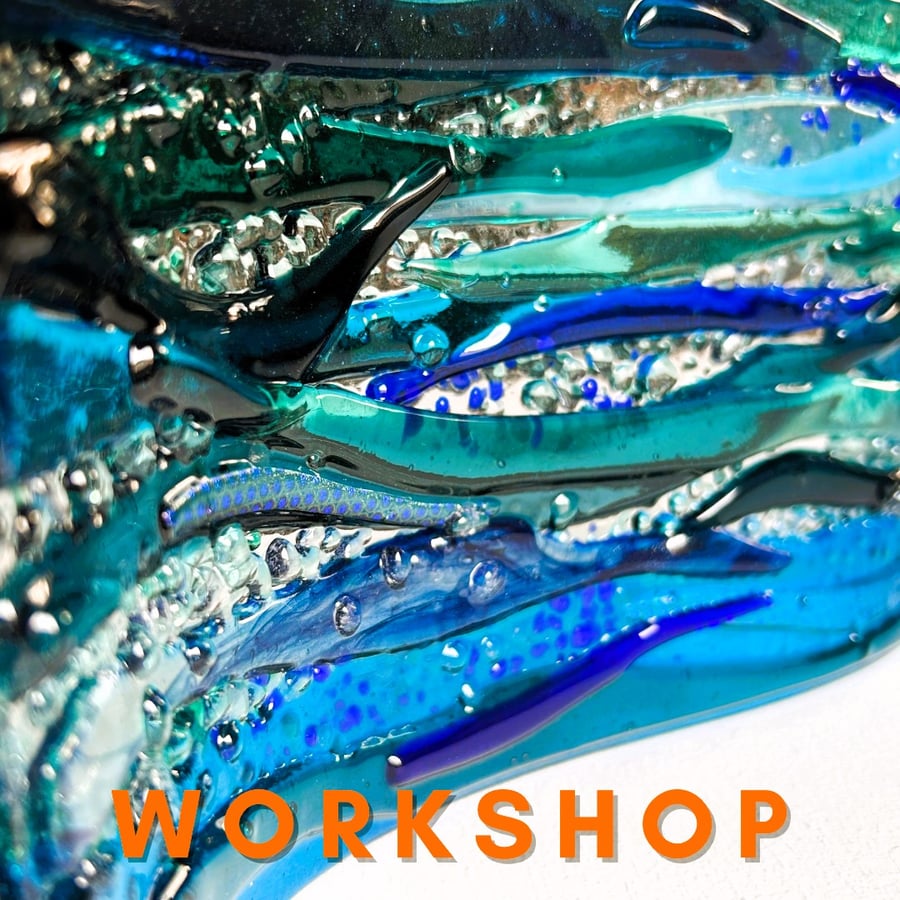 WORKSHOP Sunday 13th October 2024 AFTERNOON 2pm - 4pm - Seascape glass wave