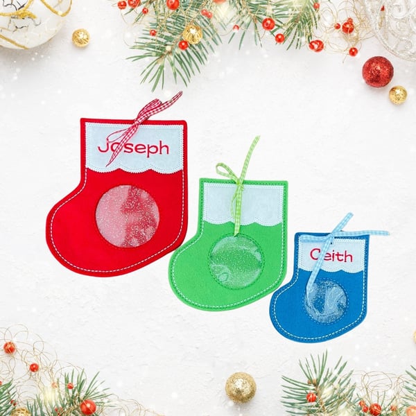 Stocking Personalised Christmas Treat Bags