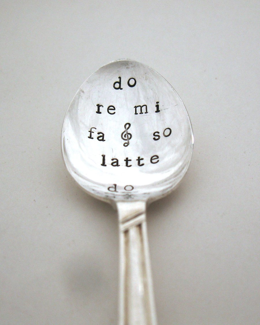 Music Lover's Coffeespoon, Do Re Mi Fa So Latte Do