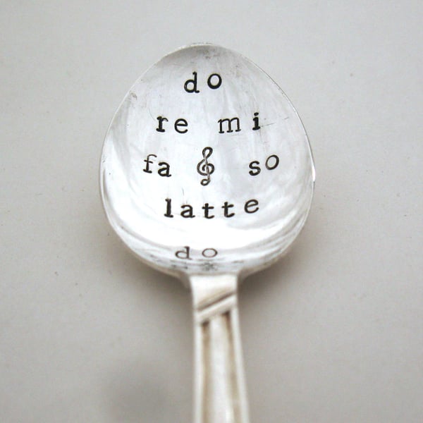 Music Lover's Coffeespoon, Do Re Mi Fa So Latte Do