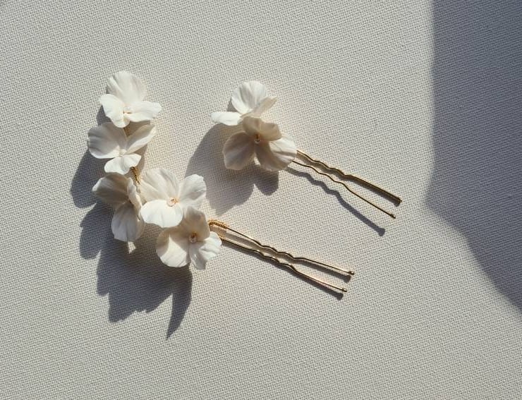White flower slides on sale