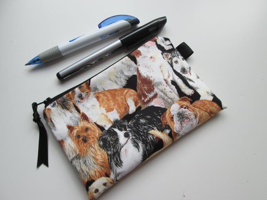 Dogs Make Up Bag  Pencil Case