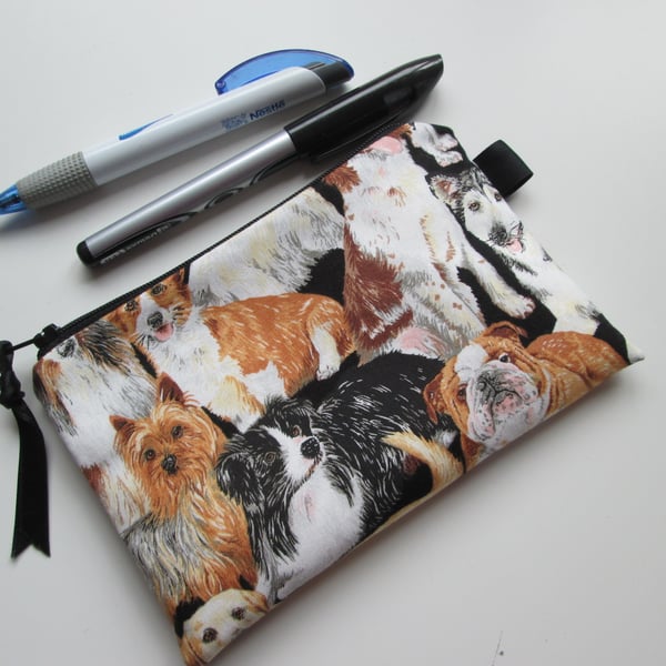 Dogs Make Up Bag  Pencil Case
