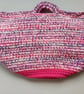 Crochet Basket Bag (Soft Pink) - holds so much!