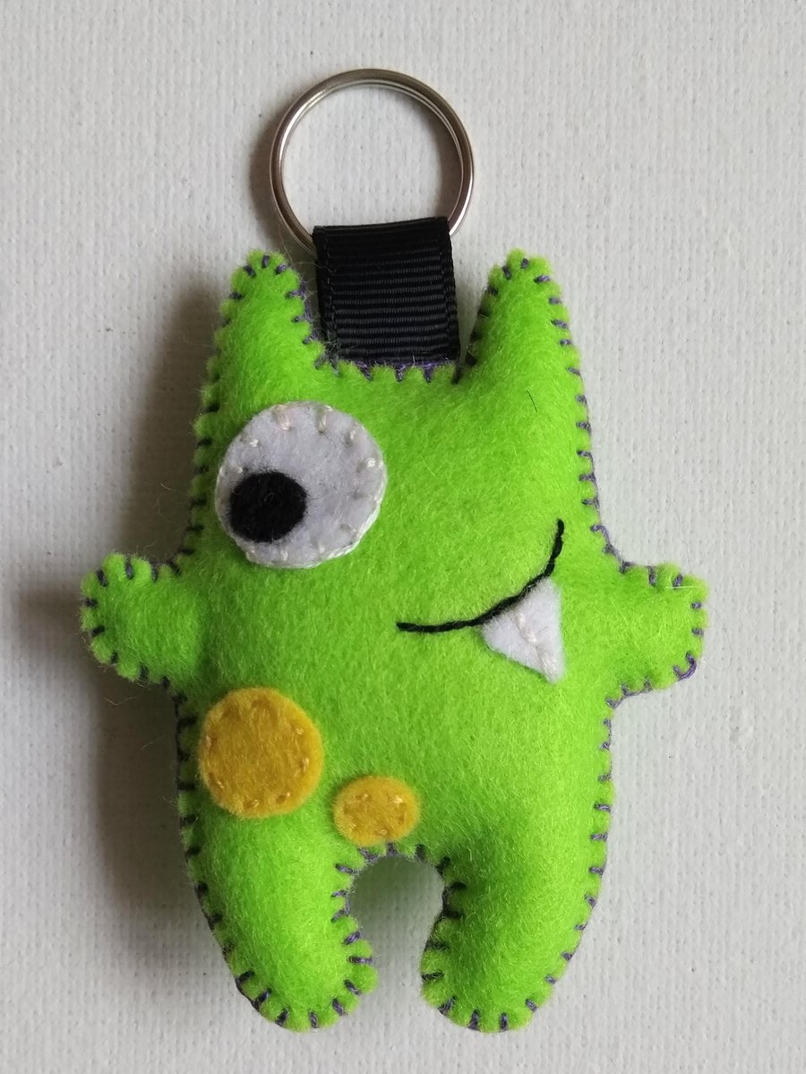 Little Monster Felt Stuffie Key-ring