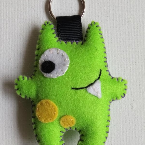 Little Monster Felt Stuffie Key-ring