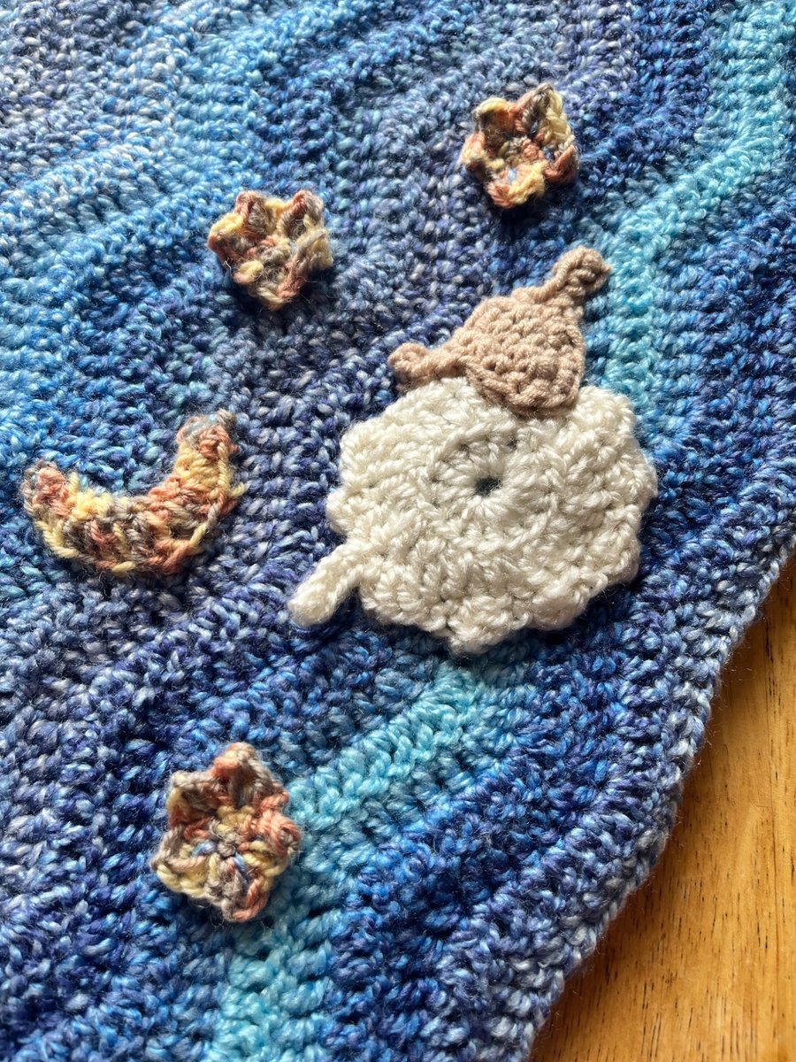 Sleepy sheep baby blanket