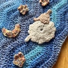 Sleepy sheep baby blanket