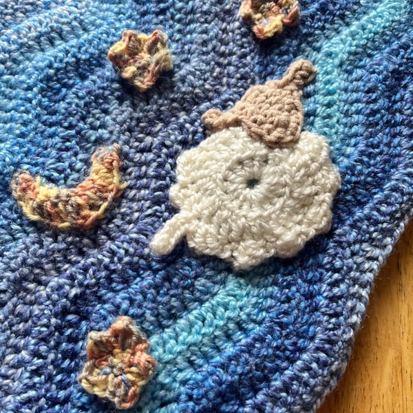 Sleepy sheep baby blanket