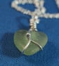 Heart Shaped Sea Glass Pendant - Image 5