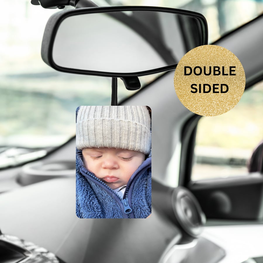 Personalised Car Airfreshener With Your Photo Scented & String Included 
