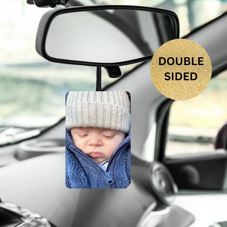 Personalised Car Airfreshener With Your Photo Scented & String Included 