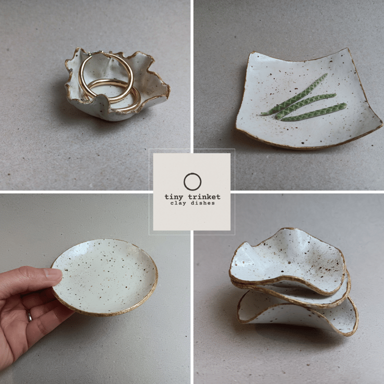 Tiny Trinket Clay Dishes