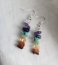 Chakra crystal beaded earrings - Image 8