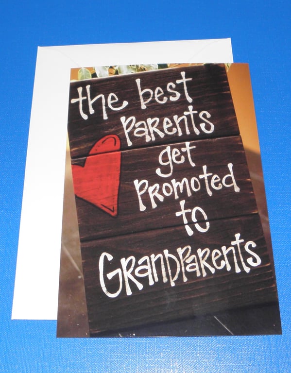 The Best Parents Get Promoted New Grandparents Card