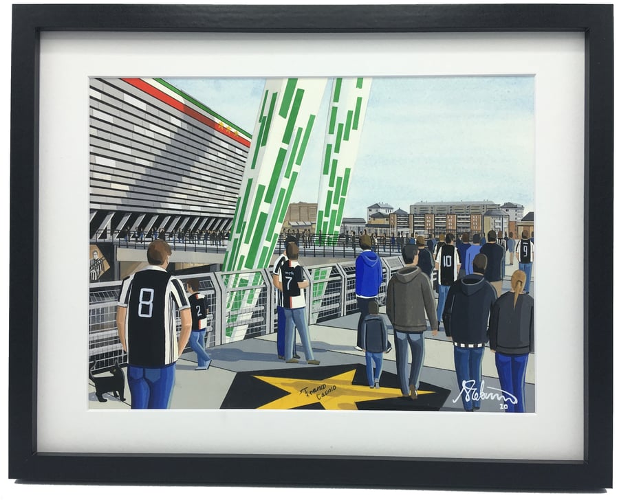 Juventus F.C, Allianz Stadium, High Quality Framed Football Art Print.