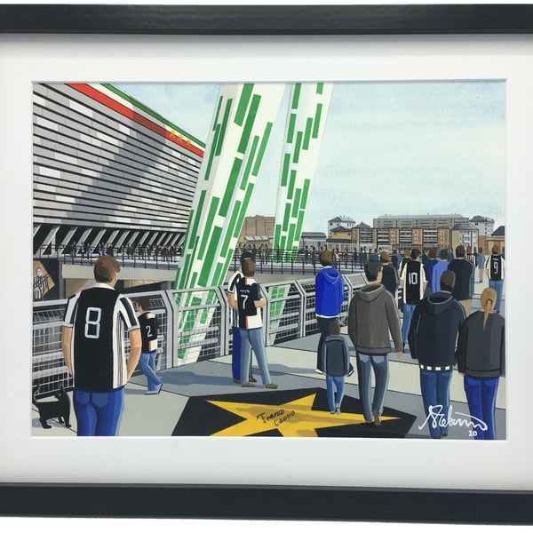 Juventus F.C, Allianz Stadium, High Quality Framed Football Art Print.