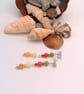Alashan Stone, Micro Crystals and Seed Bead Necklace & Earrings, Gift for Her - Image 3