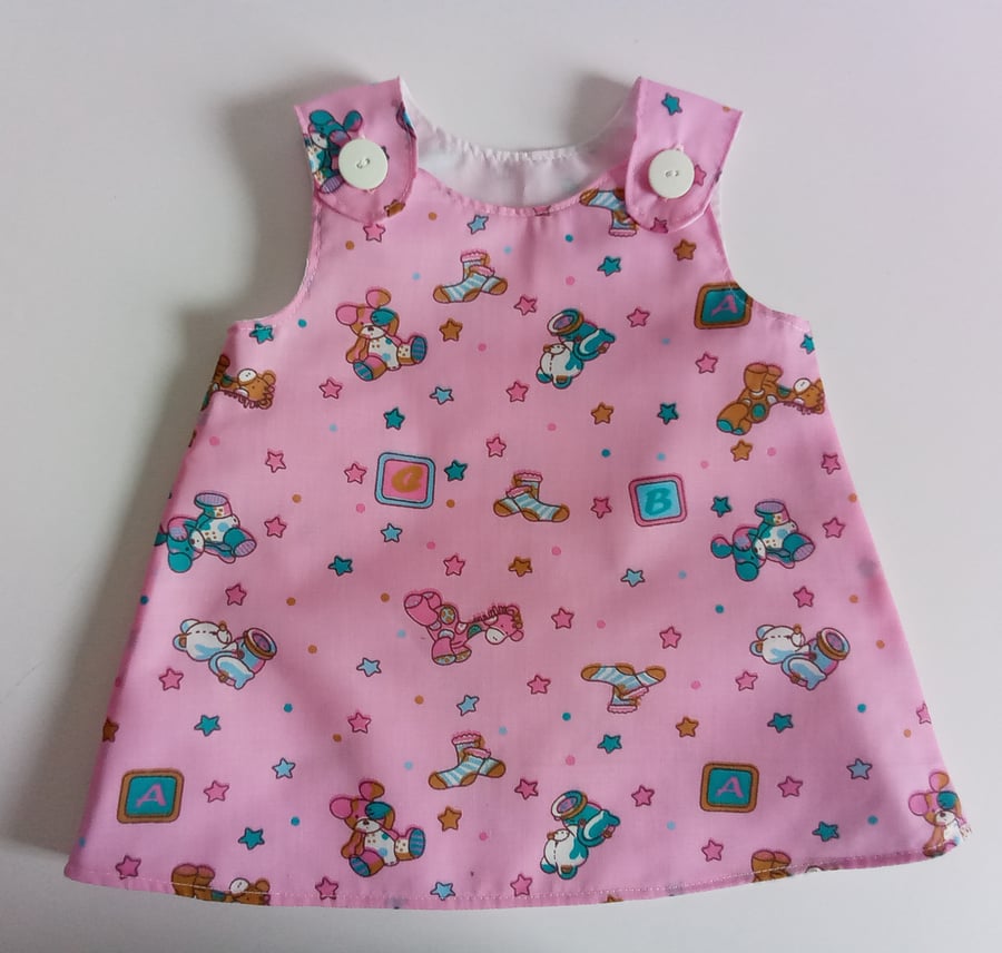 Dress, 3-6 months, Pink Summer dress, A Line dress, pinafore