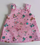 Dress, 3-6 months, Pink Summer dress, A Line dress, pinafore