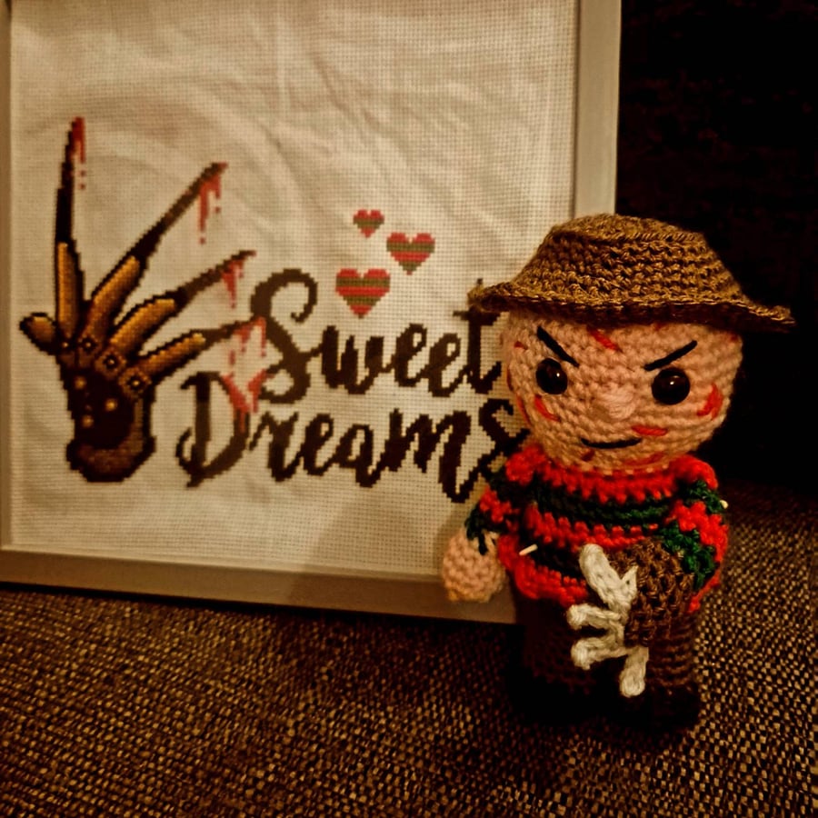 Handmade Crochet Horror Dolls: Dream Master