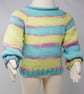 Pastel Stripes Organic Cotton Baby Jumper 6 - 12 Months - Image 3