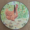 Chicken on a mission clock 