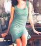 VINTAGE CROCHET PATTERN PDF Green Granny Dress - Image 4