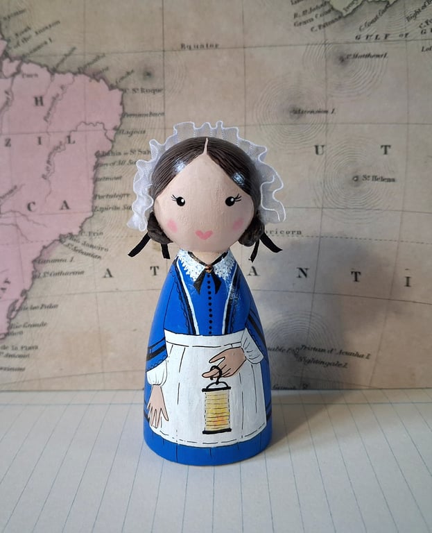 Florence Nightingale peg doll