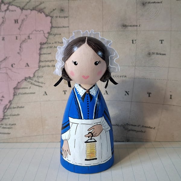 Florence Nightingale peg doll