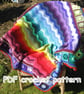 Crochet pattern. Afghan. Blanket. Crochet blanket Photo tutorial. PDF pattern. - Image 1