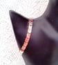 Jewellery Set with Rose Gold and Silver Plated Chevron Metal Beads, Gift for Her - Image 8