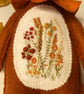Teddy bear, Wall decor, wall hanging embroidered bear, animal doll  - Image 6