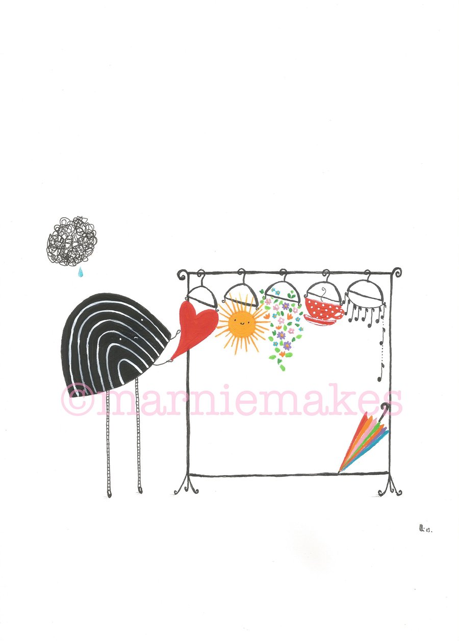 Find Your Happy - A5 Giclee print