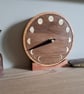 Moon phase lunar clock - handmade, walnut and Scottish oak - Image 2