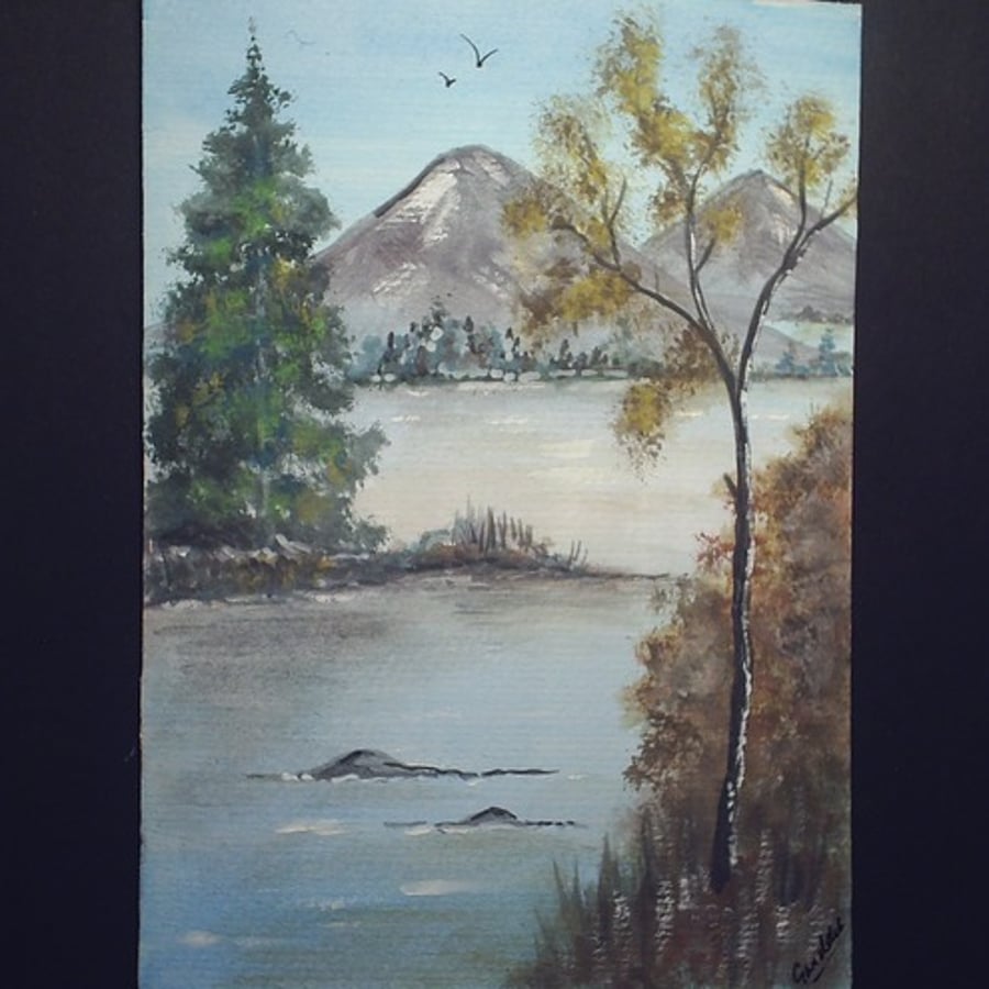 watercolour landscape