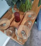 Wooden 4 Wine Glass Holder - Image 2