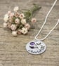 Childs Personalised Name Necklace with Star Charm and Birthstone - Free Delivery - Image 5