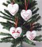 Christmas hanging decoration, felt decoration, embroidered decoration - Image 8