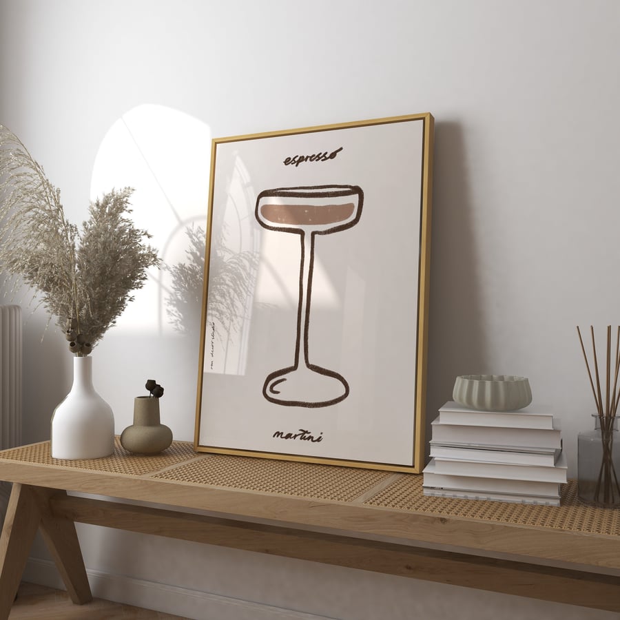 Espresso Martini Print Art Print Poster