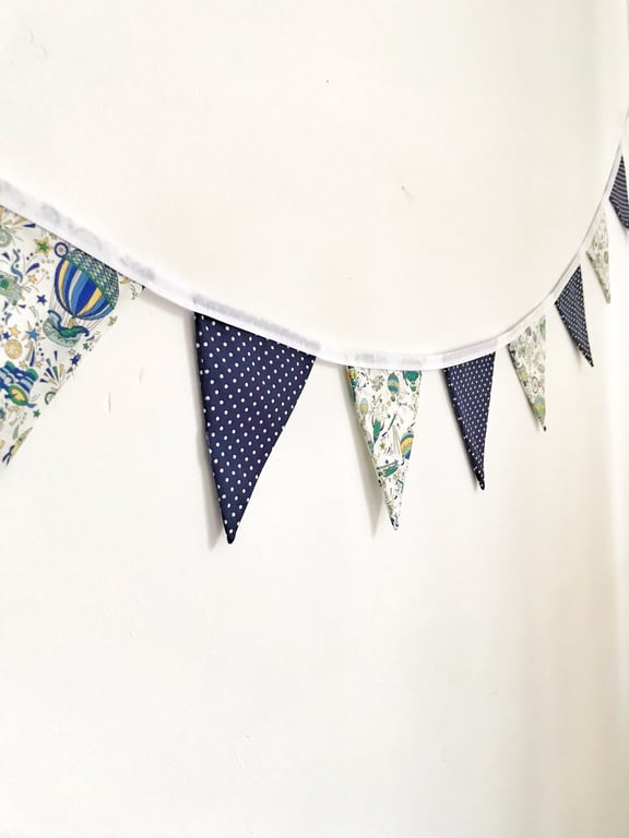 Liberty Balloon Fabric Bunting