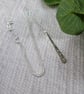 Silver Teardrop with Hearts Necklace - Image 4