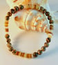 Leopardskin Jasper & Shell Bracelet - Larger Wrist Size -Men - Father's Day Gift - Image 10